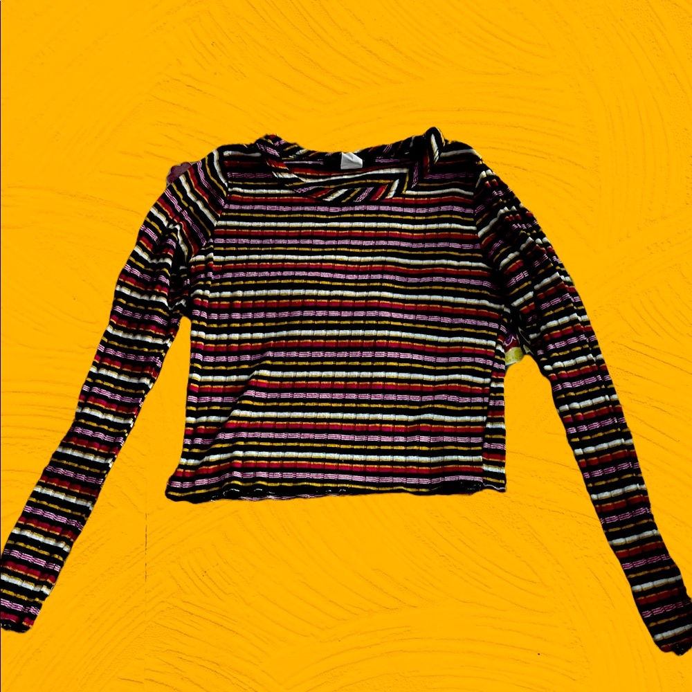 Long sleeve crop top